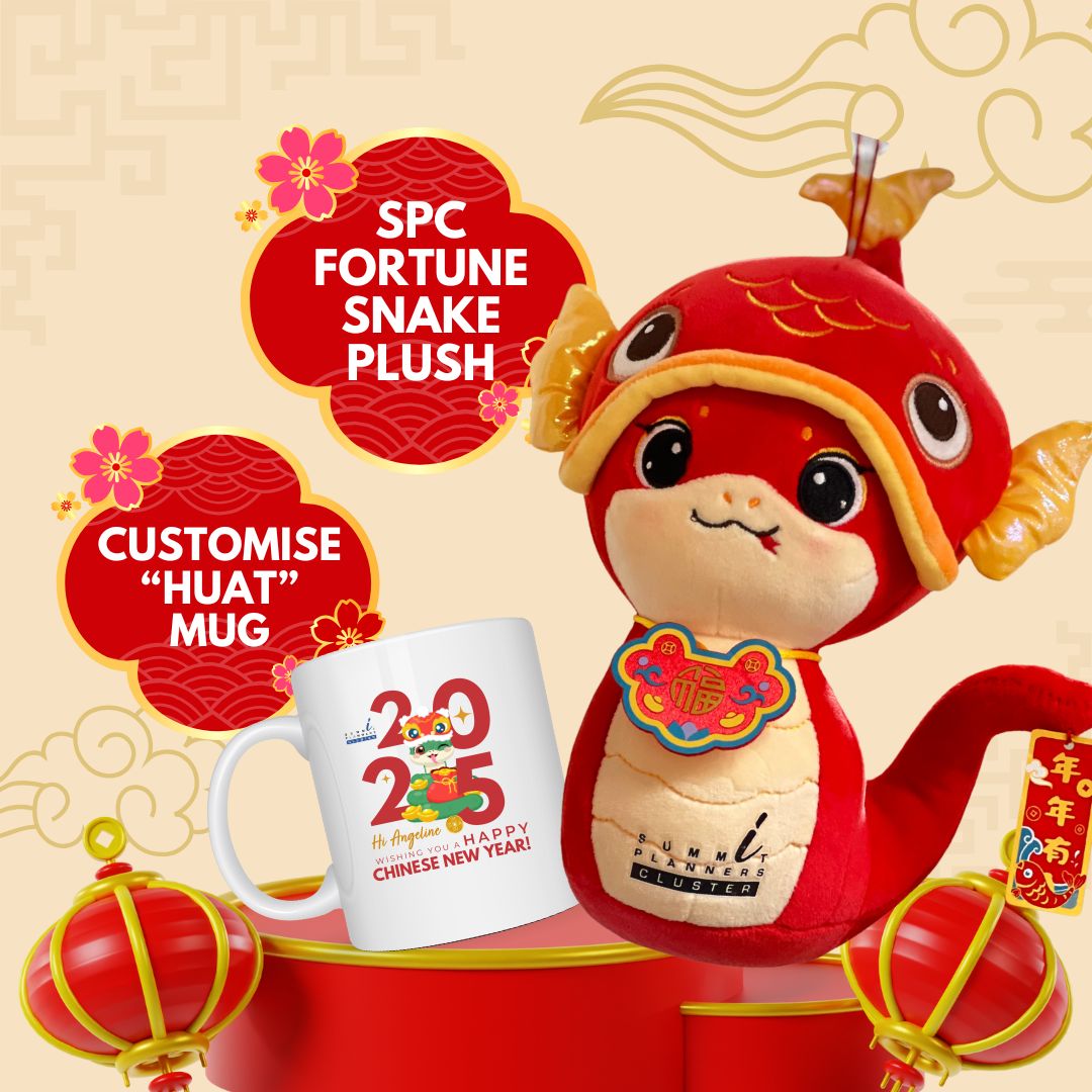 Chinese New Year Mug & Snake Plush Bundle